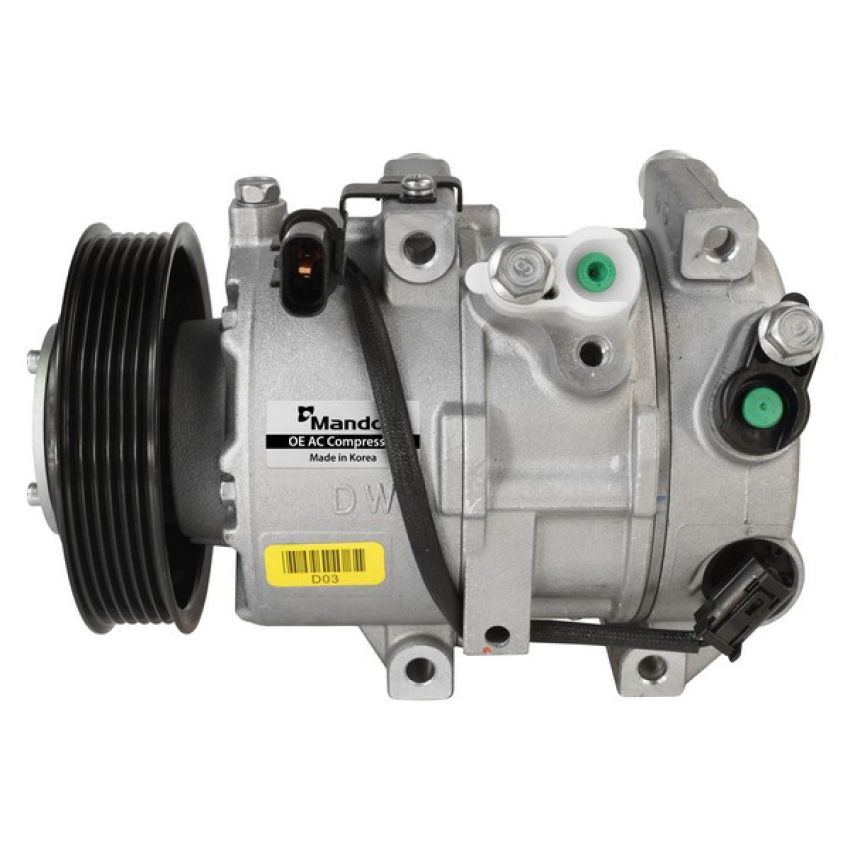 MANDO 10A1400 New OE AC Compressor w/ Clutch & Pre-filled Oil, Direct Replacement