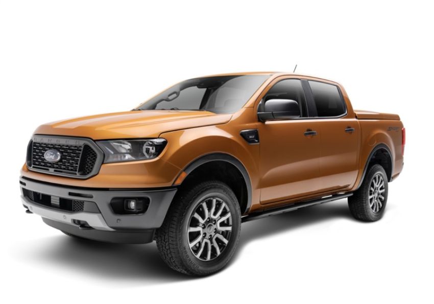 N-Fab F194RKRCC RKR Rails 2019 Ford Ranger Crew Cab All Beds - Cab Length - Tex. Black