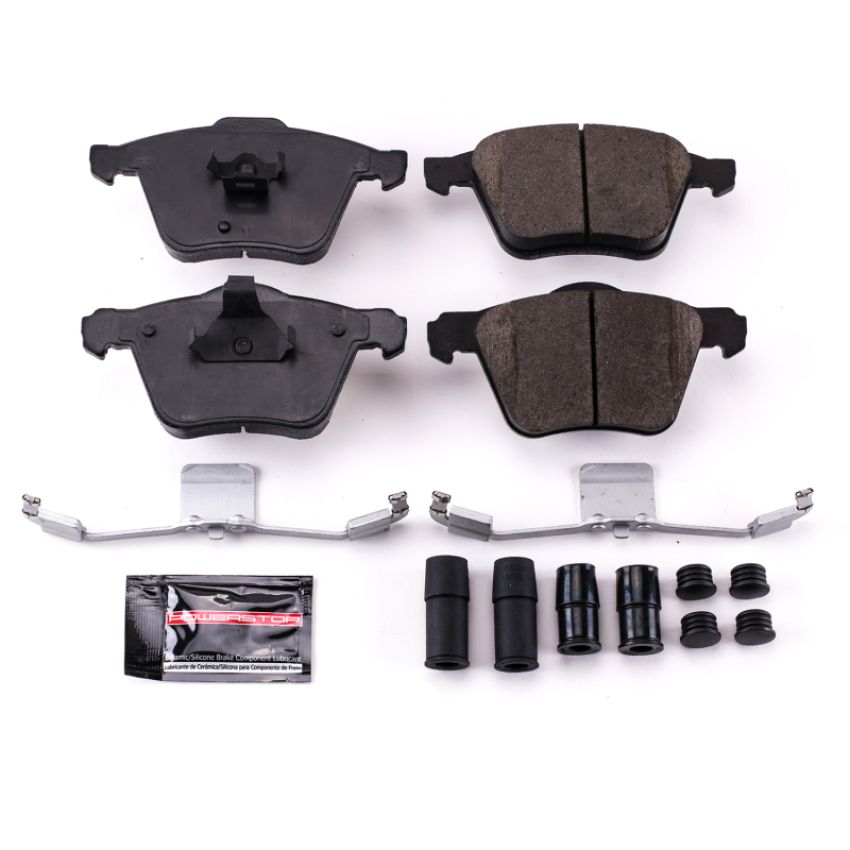 PowerStop Z23-1003 PowerStop - Z23 Daily Driver Carbon-Fiber Ceramic Brake Pads with Hardware Kit
