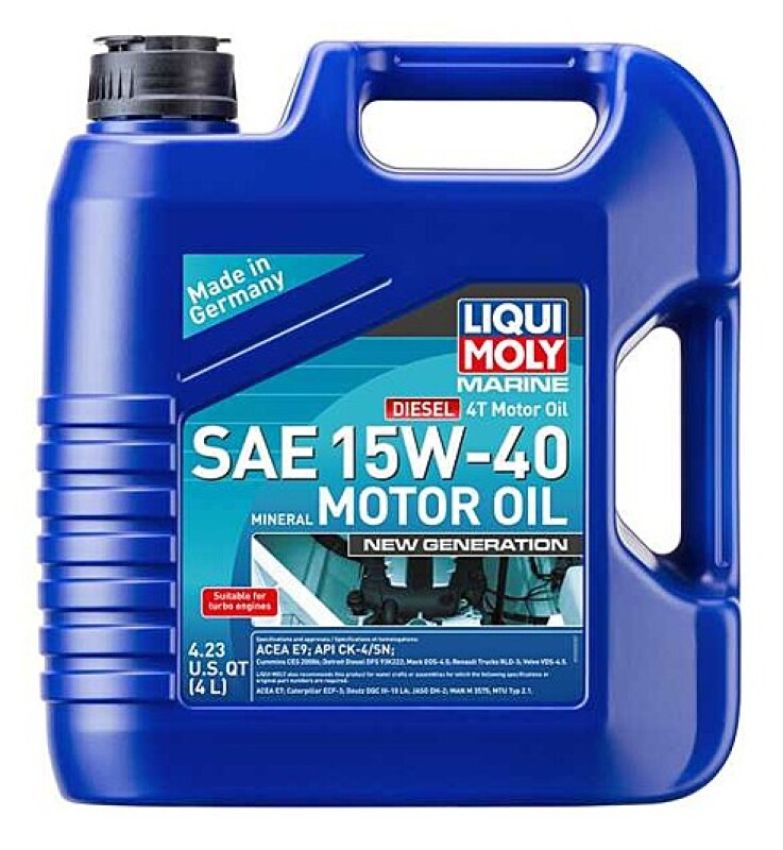 LIQUI MOLY 22520 4L Marine 4T New Generation Motor Oil SAE 15W40