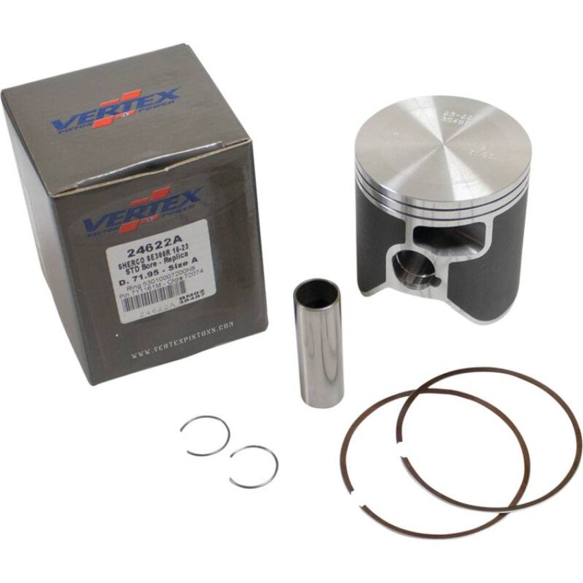 Vertex Pistons 24622A Vertex Piston 16-24 Sherco SE-R 300 300cc Cast Replica Piston Kit