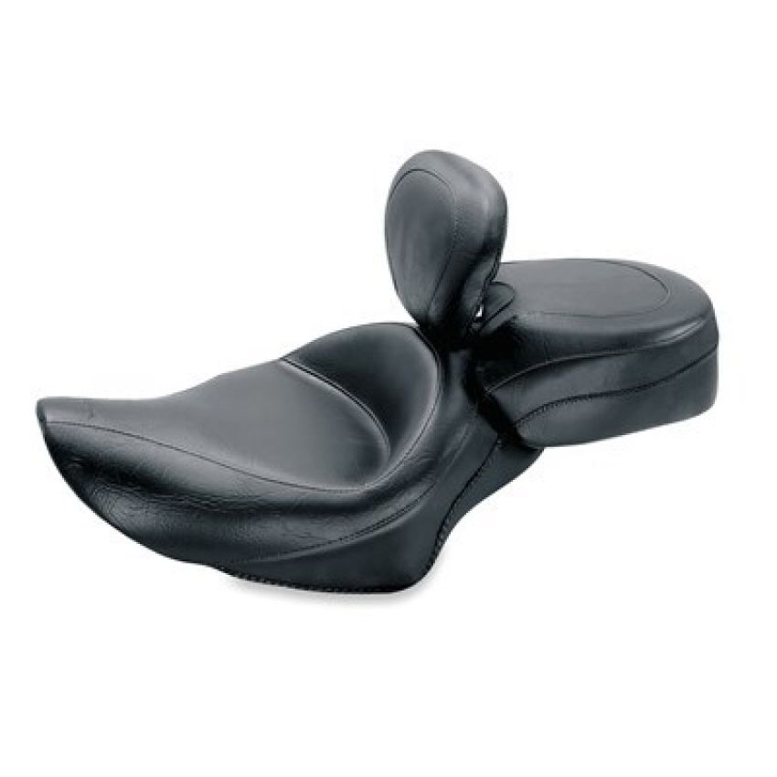 Mustang Motorcycle 79379 Mustang 04-21 Harley Sportster Wide Touring Recessed Passenger Seat - Black