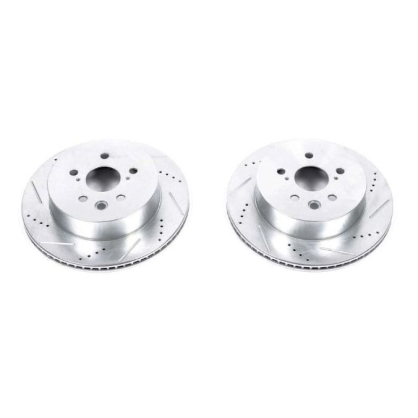 PowerStop JBR1148XPR PowerStop Evolution Performance Drilled, Slotted & Plated Brake Rotor Pair