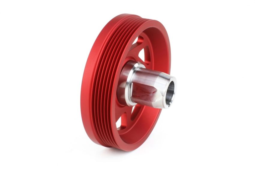 Perrin 18-22 Subaru Crosstrek / 19-22 Ascent Lightweight Crank Pulley (FA/FB Eng w/Small Hub) - Red