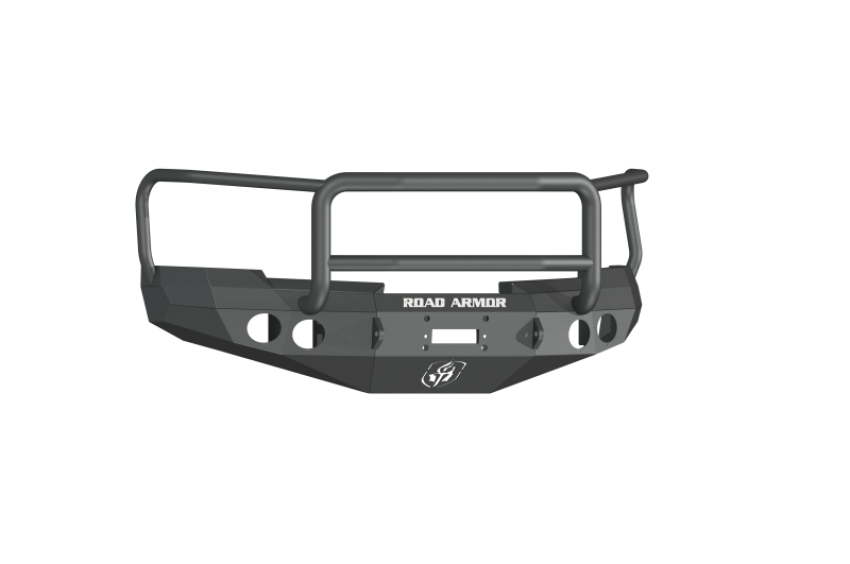 Road Armor 37705B 08-13 Chevy 1500 Stealth Front Winch Bumper w/Lonestar Guard - Tex Blk