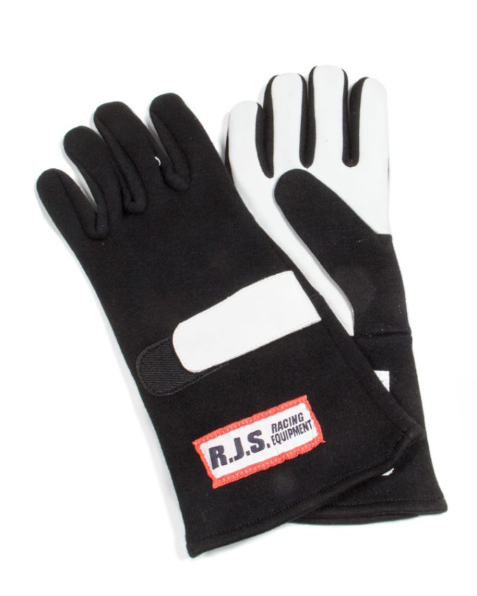 RJS SAFETY RJS600010104 Gloves Nomex D/L MD Black SFI-5