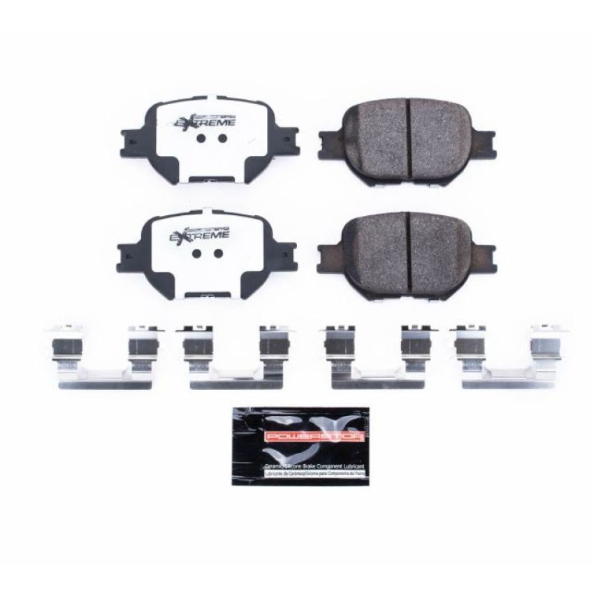 PowerStop Z26-817 PowerStop - Z26 Performance Carbon-Fiber Ceramic Brake Pads with Hardware Kit
