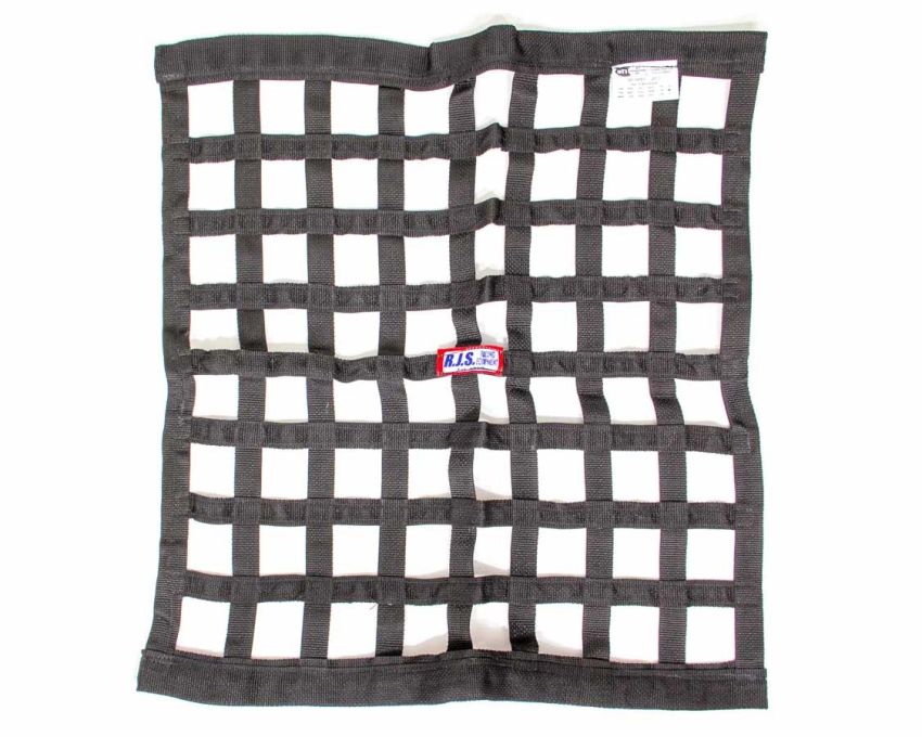 RJS SAFETY RJS10000601 Ribbon Window Net 24x24 Black SFI