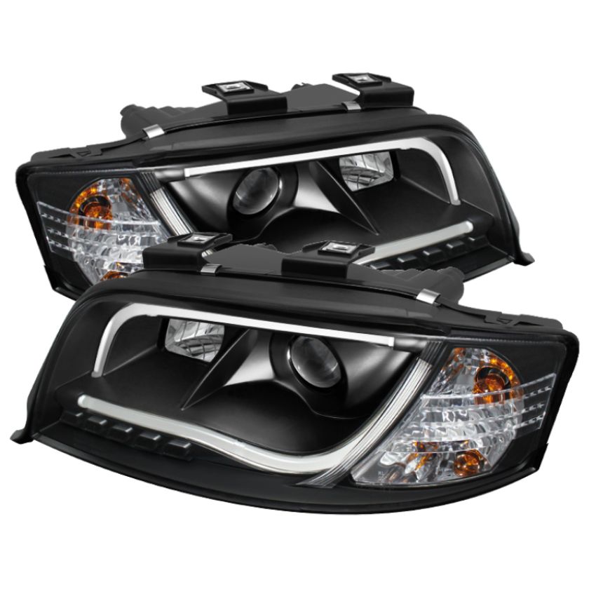 SPYDER 5071873 Projector Headlights - Light Tube - DRL - Black