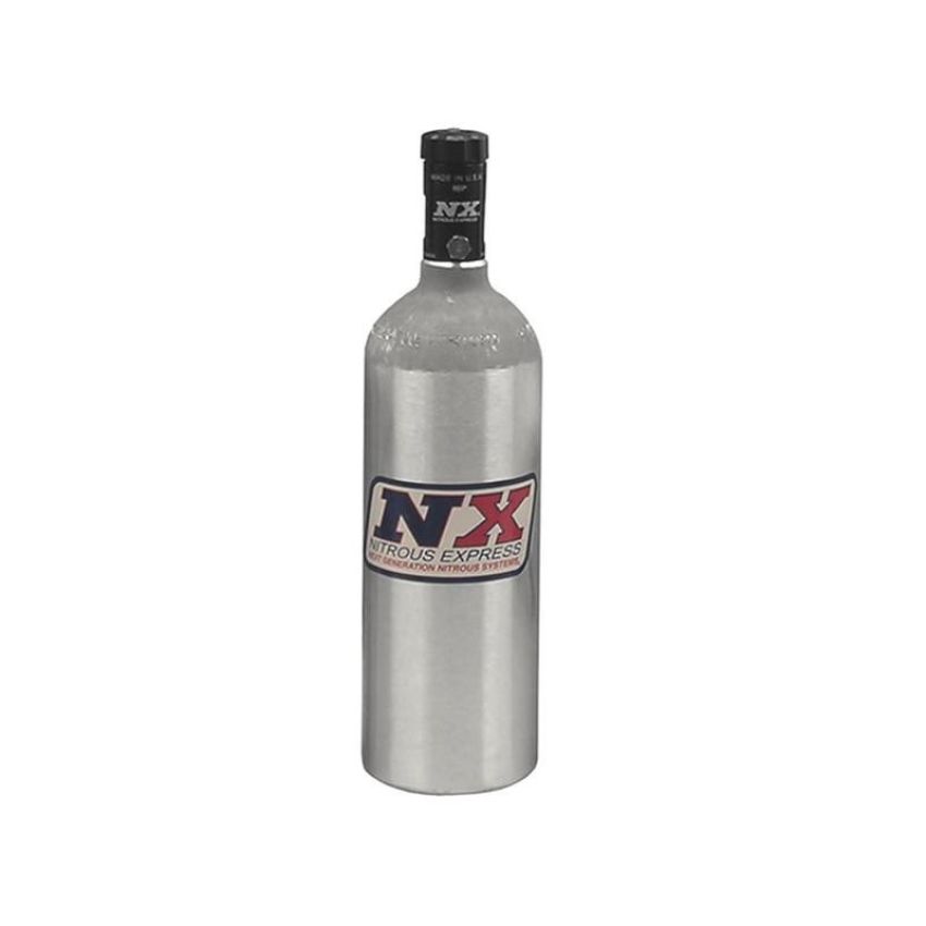 Nitrous Express 11023 1.4 LB BOTTLE W/ MOTORCYCLE VALVE (3.2 DIA. X 11.38 TALL)
