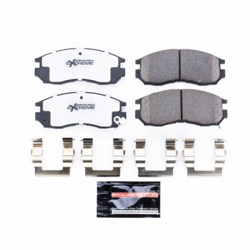 PowerStop Z26-484 PowerStop - Z26 Performance Carbon-Fiber Ceramic Brake Pads with Hardware Kit