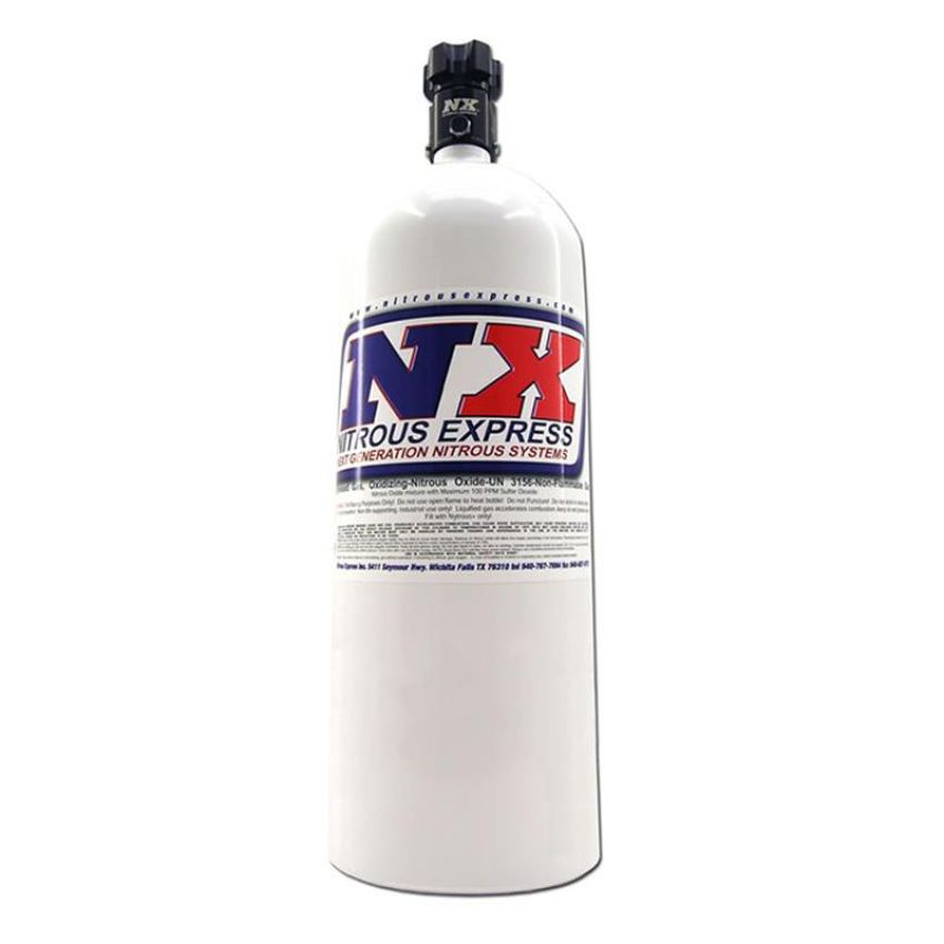 Nitrous Express 11150 15LB BOTTLE W/ LIGHTNING 500 VALVE (6.89 DIA. X 26.69 TALL)