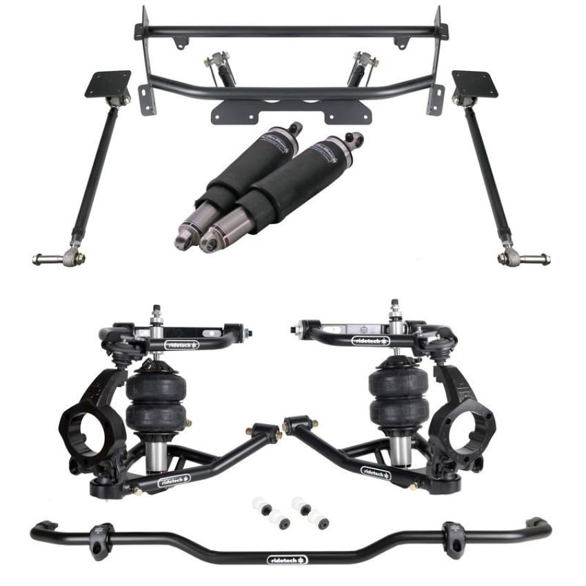 Ridetech 11260295 HQ Air Suspension System with hub spindles for 1973-1974 Nova.