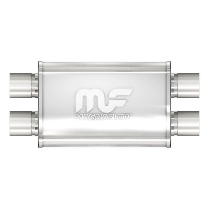 MagnaFlow Exhaust Products 11379 Straight-Through Performance Muffler; 2.5in. Dual/Dual; 4x11x9 Body
