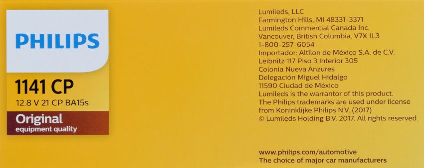 Philips 1141CP Philips Standard Miniature 1141 Pack of 10