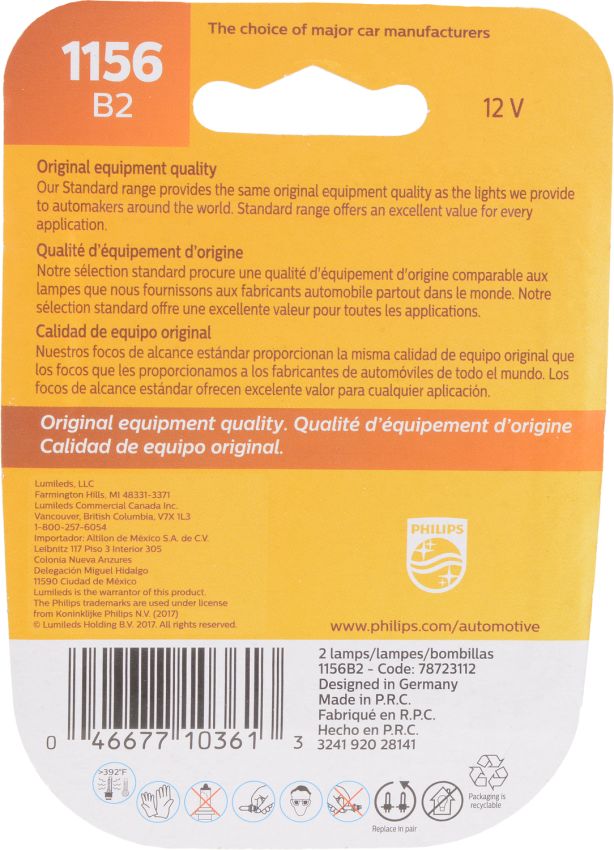 Philips 1156B2 Philips Standard Miniature 1156