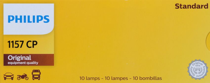 Philips 1157CP Philips Standard Miniature 1157 Pack of 10