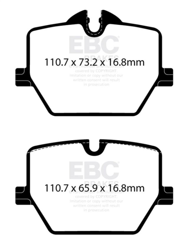 EBC Brakes UD2220 Ultimax OEM Replacement Brake Pads