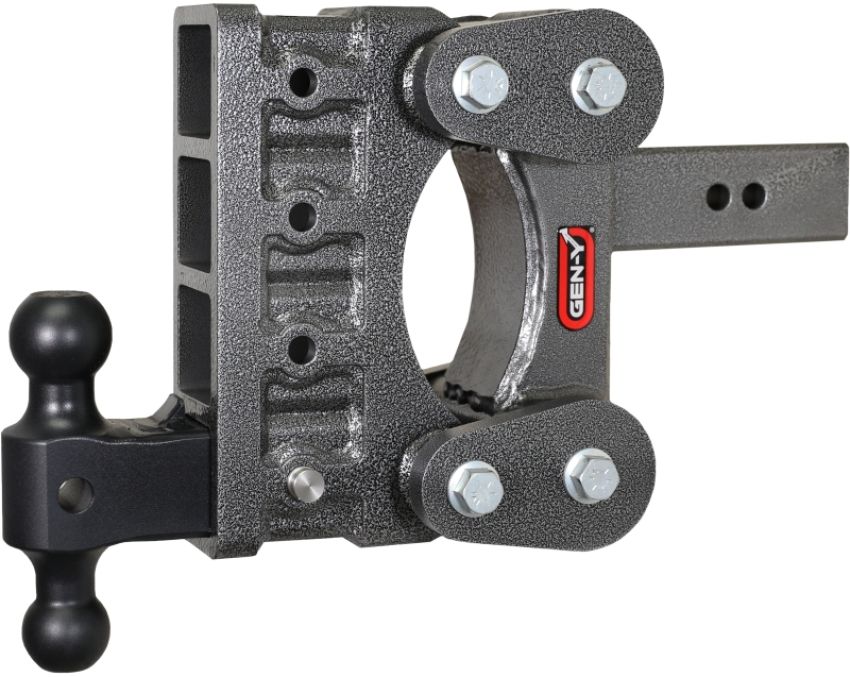 GEN-Y Hitch GH-1314 Gen-Y The Boss Torsion-Flex 2.5in Shank 6in Drop 2.4K TW 21K Hitch w/GH-061 Dual-Ball