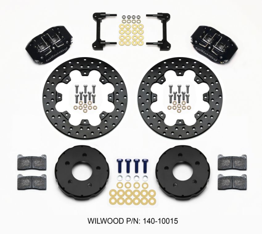 Wilwood 140-10015-D Dynapro Radial Front Drag Kit 11.75in Drilled 94-04 Mustang