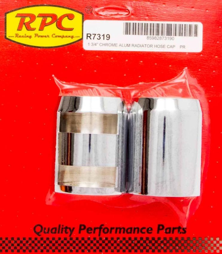 RACING POWER CO-PACKAGED RPCR7319 Chrome Radiator Hose End Pair