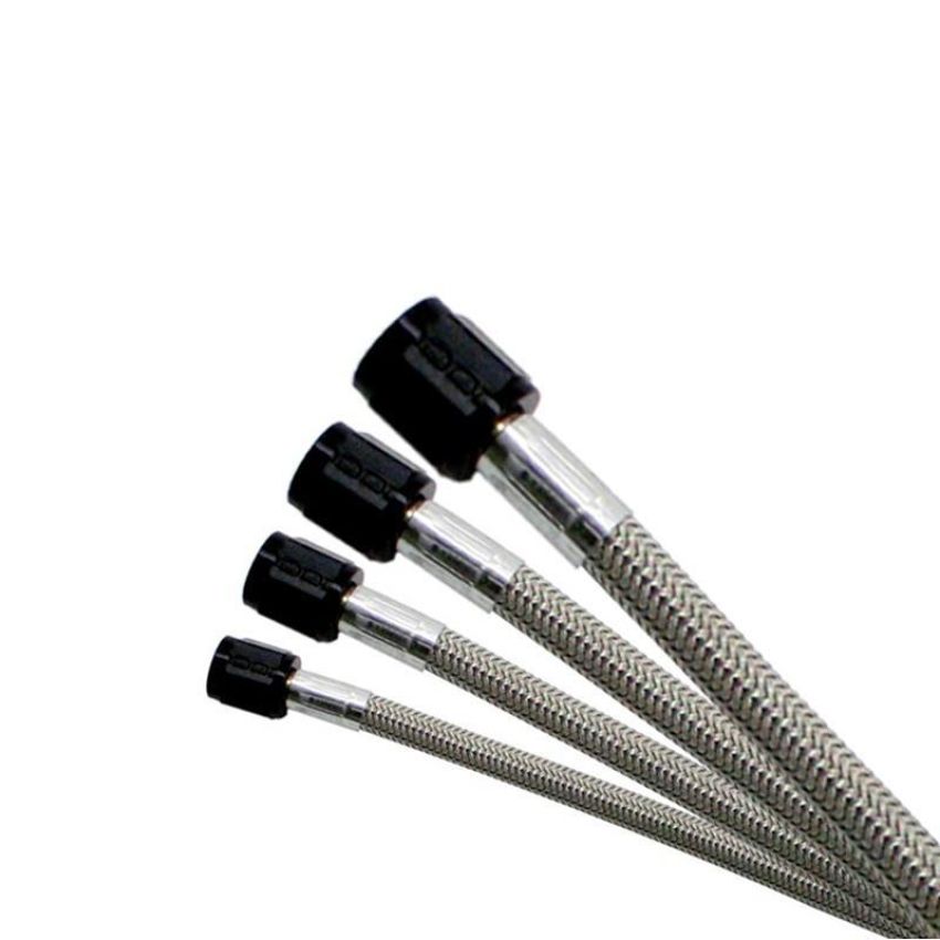 Nitrous Express 12072 6AN (6FT) STAINLESS STEEL BRAIDED HOSE (BLACK)