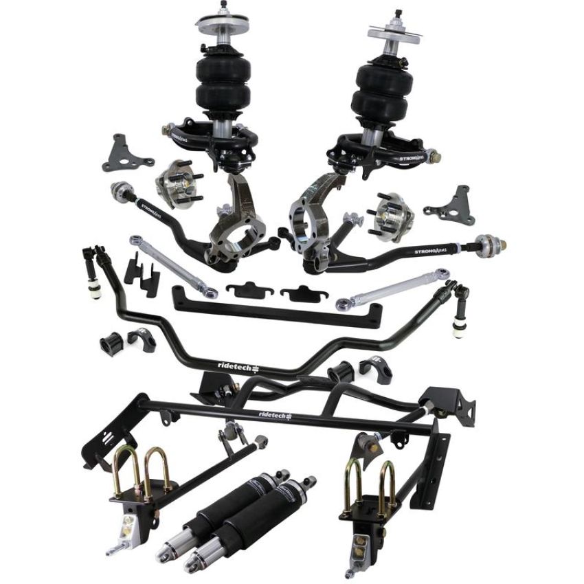 Ridetech 12090296 HQ Air Suspension System with hub spindles for 1964-1966 Mustang.