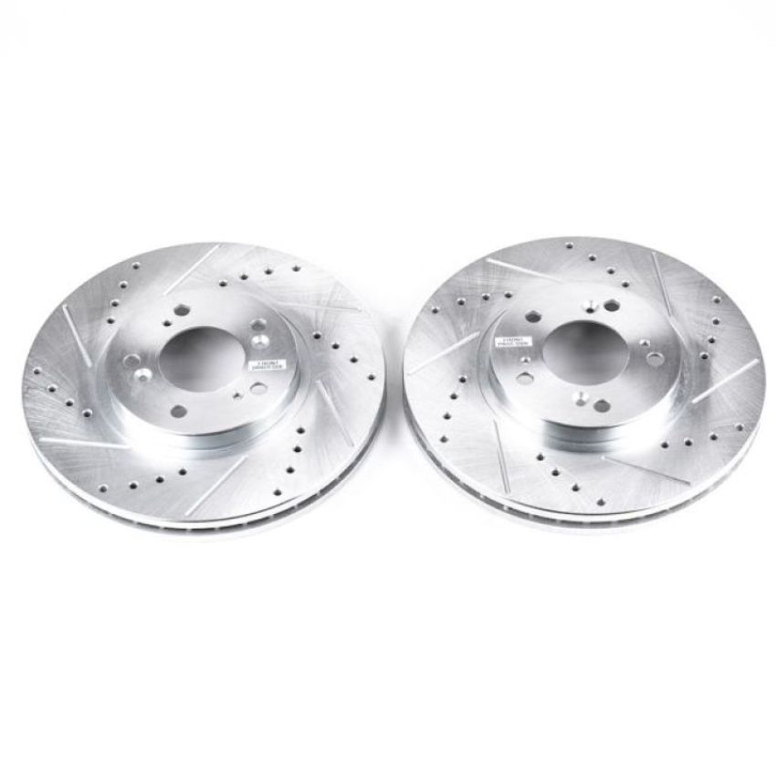 PowerStop JBR927XPR PowerStop Evolution Performance Drilled, Slotted & Plated Brake Rotor Pair
