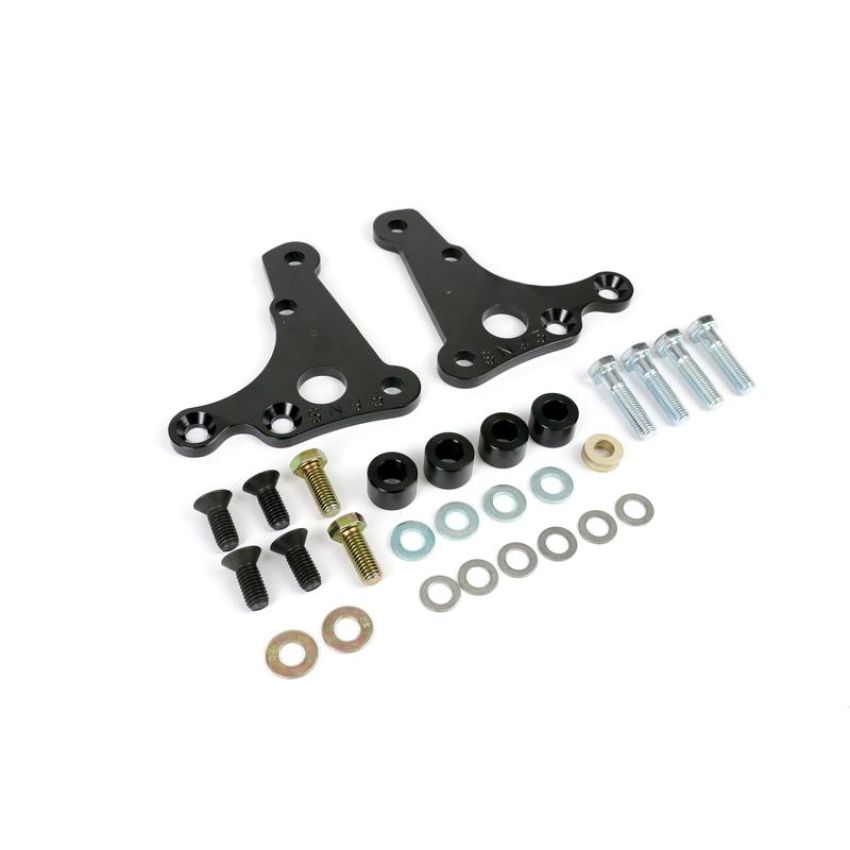 Ridetech 12129508 Front caliper brackets for 94-04 Cobra brakes with Ridetech 79-93 Mustang SLA.