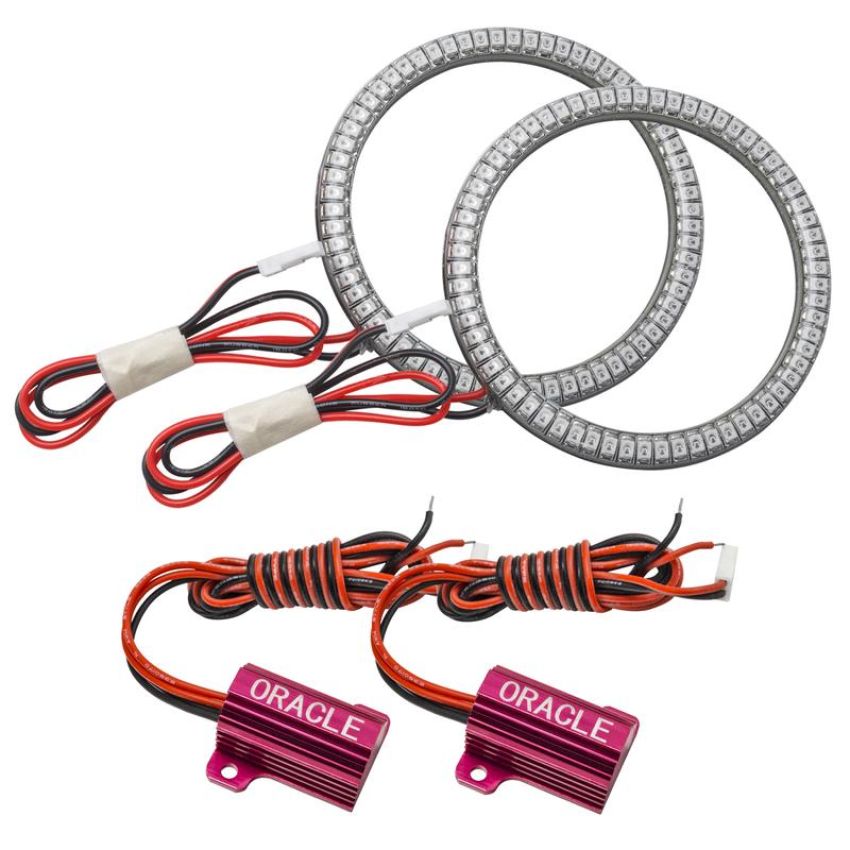 Oracle Lighting 1215-003 Jeep Wrangler JL/Gladiator JT LED Surface Mount Fog Light Halo Kit - Red
