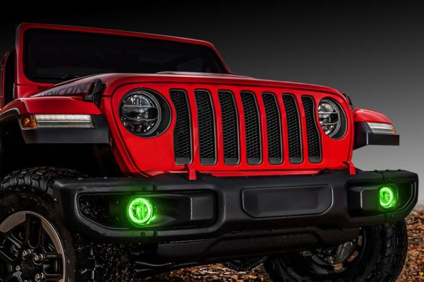 Oracle Lighting 1215-004 Jeep Wrangler JL/Gladiator JT LED Surface Mount Fog Light Halo Kit - Green