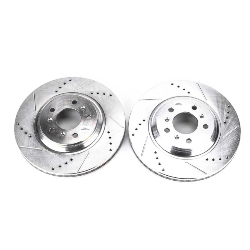PowerStop AR82121XPR PowerStop Evolution Performance Drilled, Slotted & Plated Brake Rotor Pair