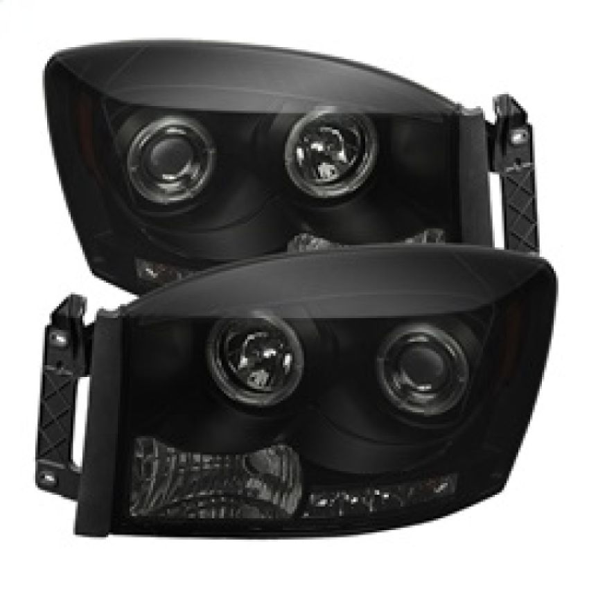 SPYDER 5078391 Projector Headlights - LED Halo - Black Smoke