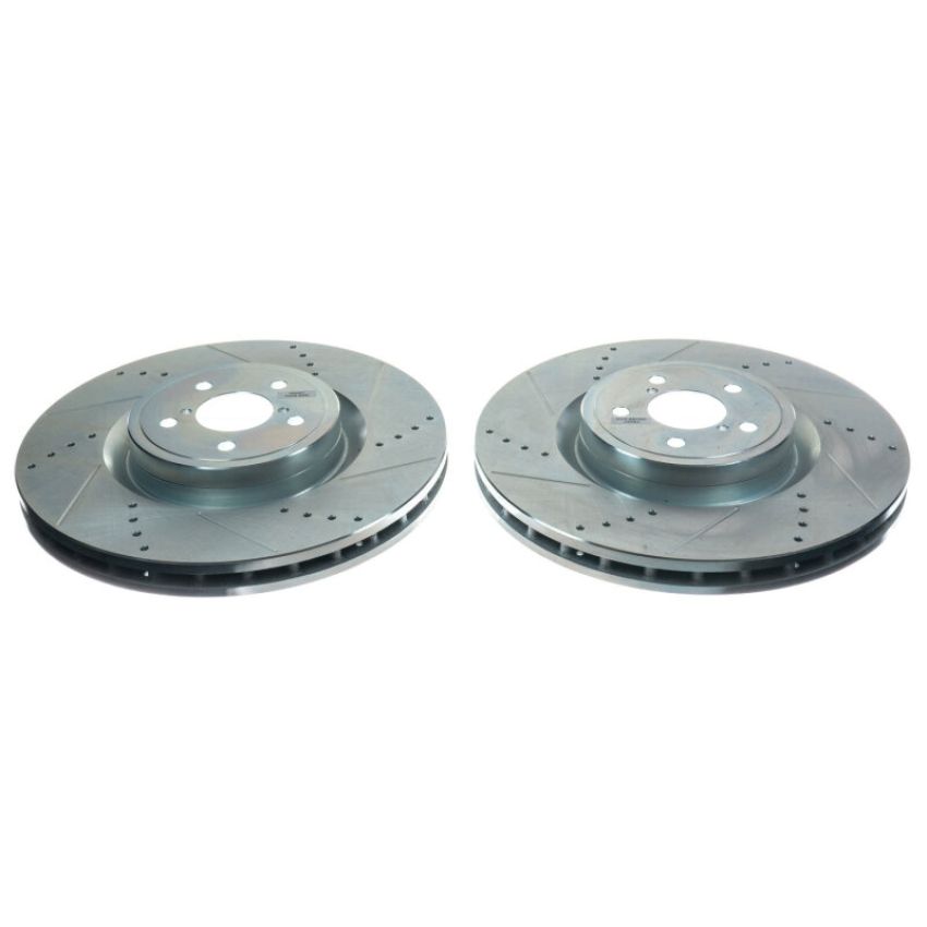 PowerStop JBR1179XPR PowerStop Evolution Performance Drilled, Slotted & Plated Brake Rotor Pair