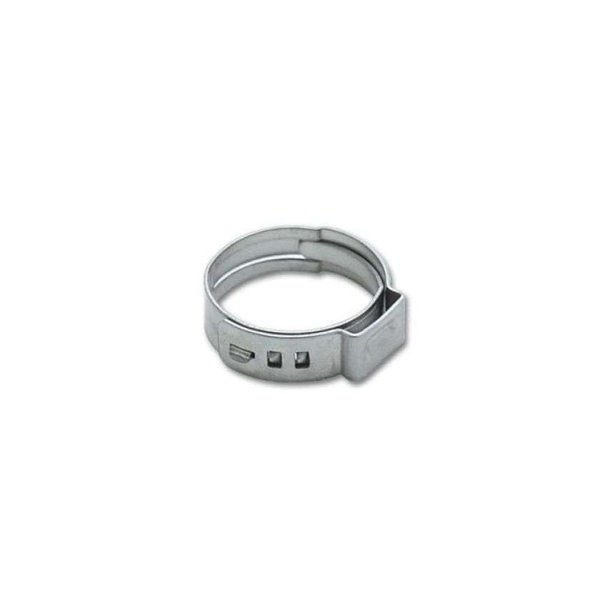 Vibrant One Ear Stepless Pinch Clamps 7.8-9.5mm clamping range (Pack of 10) SS 5mm band width