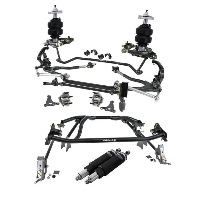 Ridetech 12280296 HQ Air Suspension System with hub spindles for 1961-1965 Falcon.