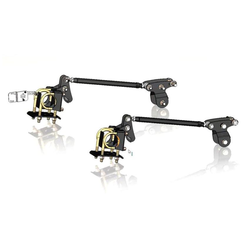 Ridetech 12297250 Traction bar kit for 2015-2026 F-150. For use with Ridetech lowering kit.