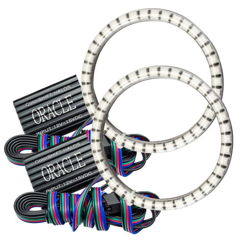 Oracle Lighting 1236-333 2015-2023 Dodge Challenger Surface Mount LED Fog Light Halo Kit