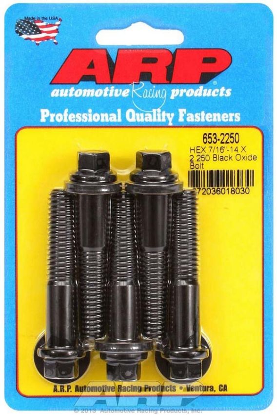 ARP ARP653-2250 Bolt Kit - 6pt. (5) 7/16-14 x 2.250