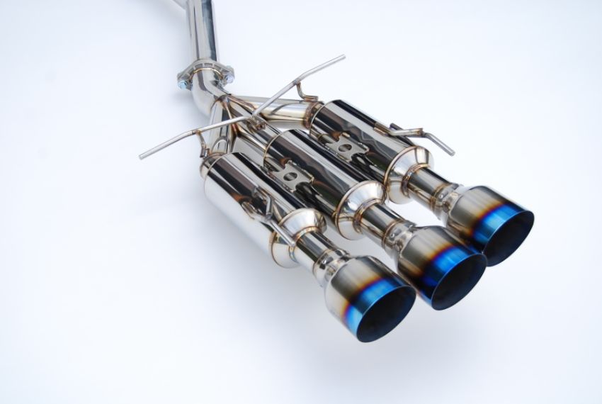 Invidia HS17CS47GM3ST 17+ Honda Civic SI Sedan Gemini Triple Titanium Tip Cat-back Exhaust