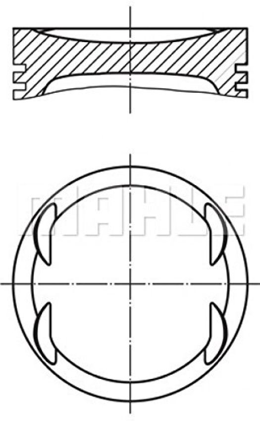 MAHLE 083 08 02 Engine Piston