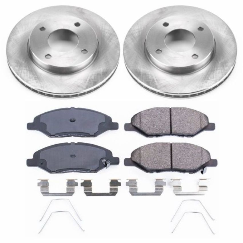 PowerStop KOE5862 OE Stock Replacement Low-Dust Ceramic Brake Pad and Rotor Kit