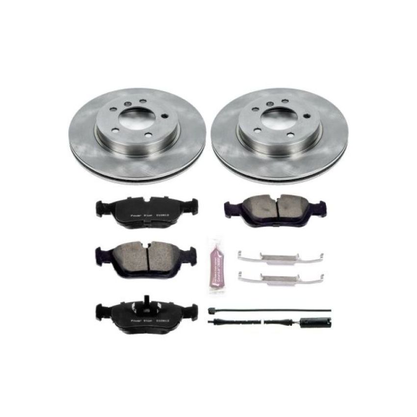 PowerStop KOE867 OE Stock Replacement Low-Dust Ceramic Brake Pad and Rotor Kit