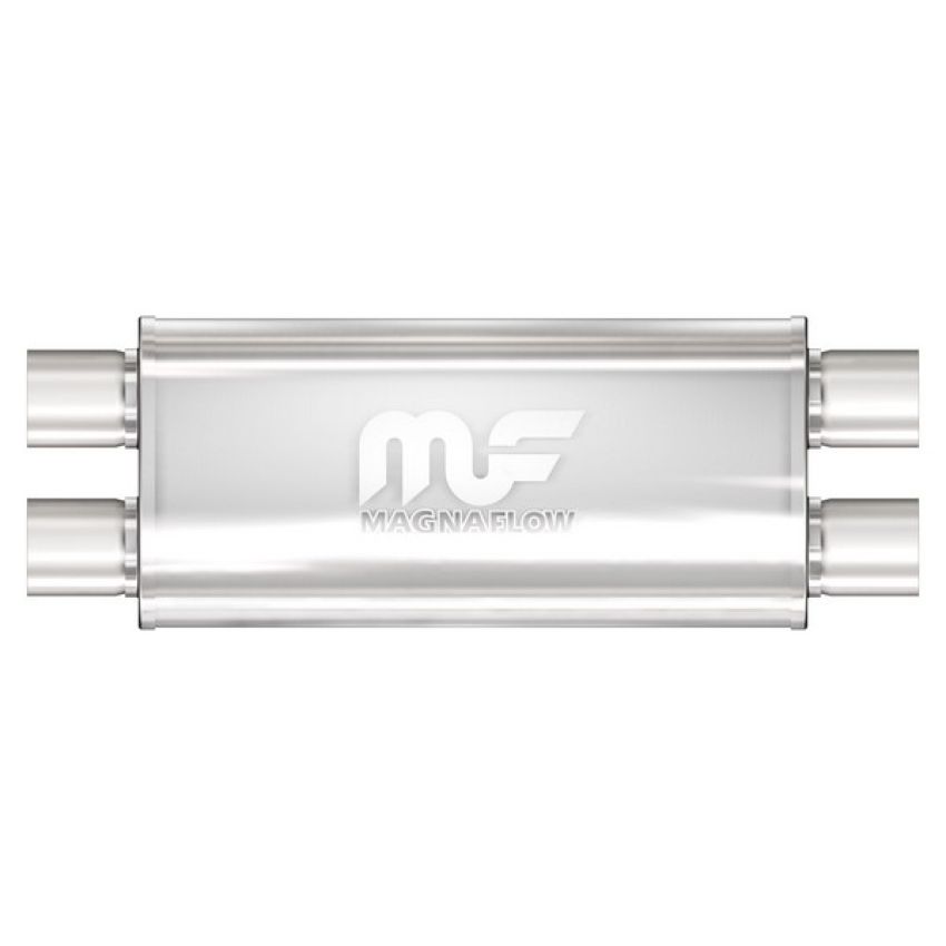 MagnaFlow Exhaust Products 12468 Straight-Through Performance Muffler; 2.5in. Dual/Dual; 5x18x8 Body