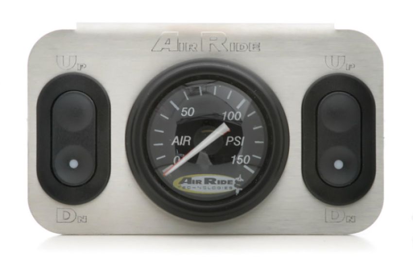 Ridetech 31192500 2-Way 12 volt analog control panel for air suspension. For use with 12v valves.