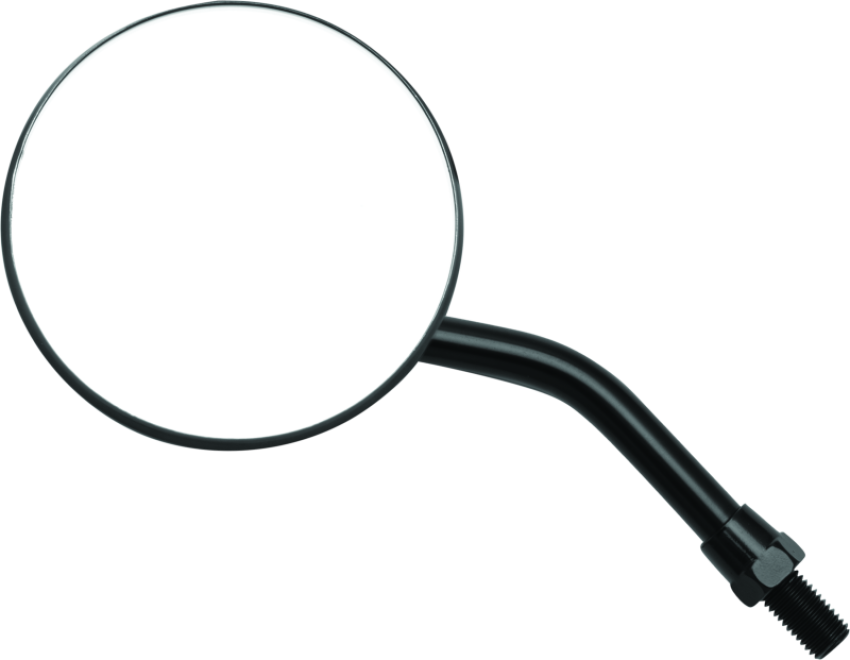 BikeMaster 600803 3in Adjustable Round Mirror 10mm - Each - Black