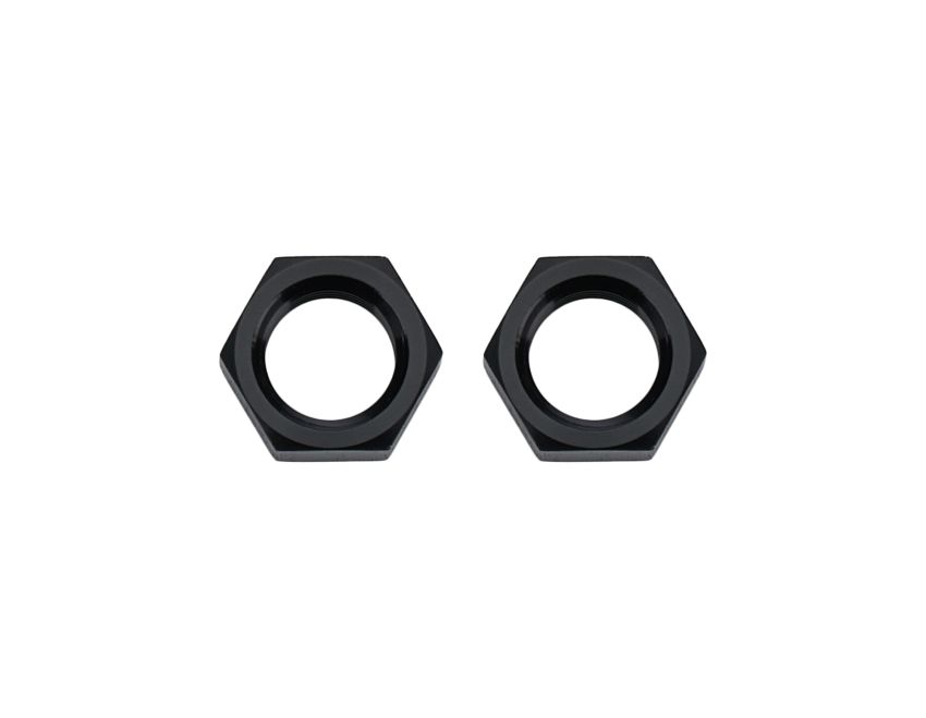 ALLSTAR PERFORMANCE ALL50098 Bulkhead Nuts Black -3 2pk