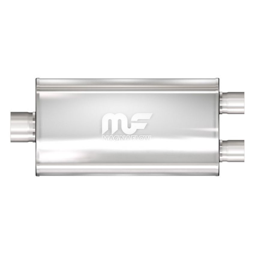 MagnaFlow Exhaust Products 12594 Straight-Through Performance Muffler; 4/3in. Center/Dual; 5x22x11 Body