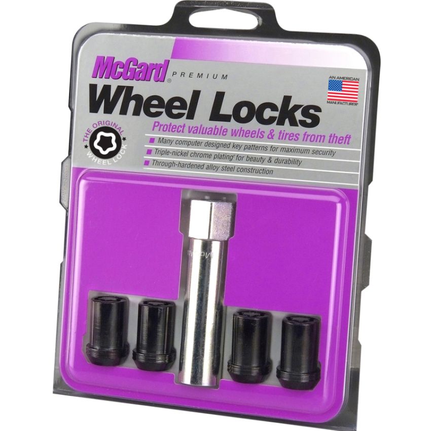McGard (25354 12X1.25 MCG LOCK SET NUT CONE TUNER, BLACK(13/16 HEX)-OAL 1.24
