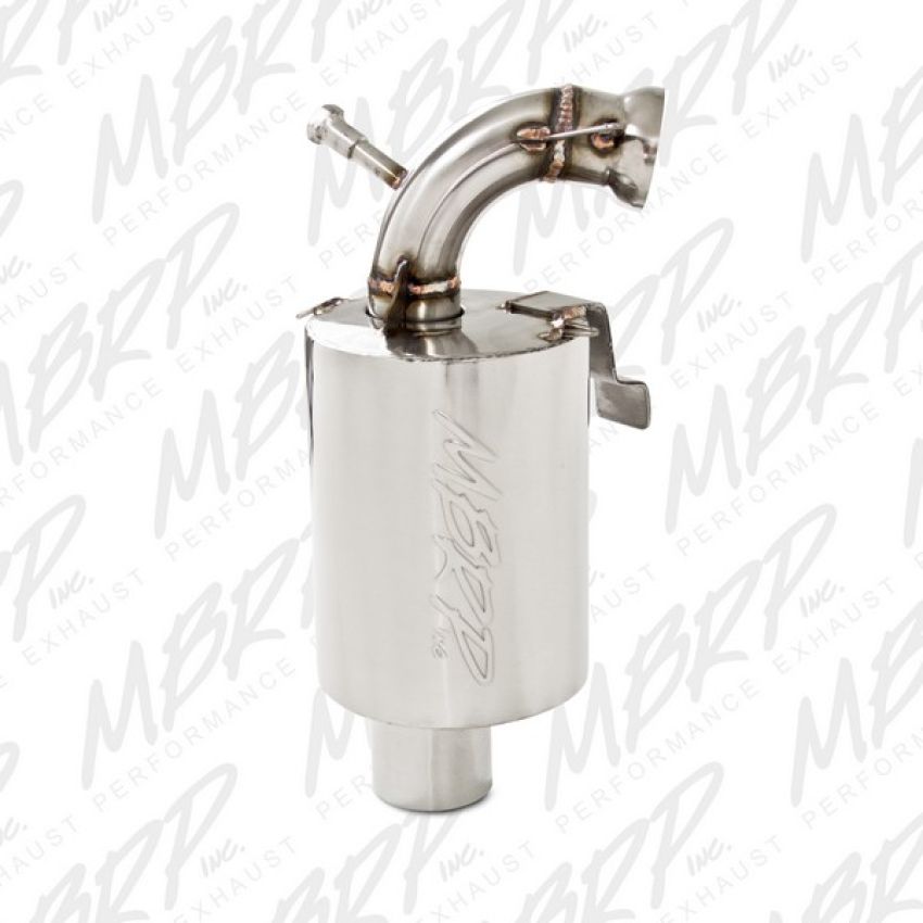 MBRP Exhaust 126T209 Trail Muffler; Bolt-on Design; Packed Muffler.